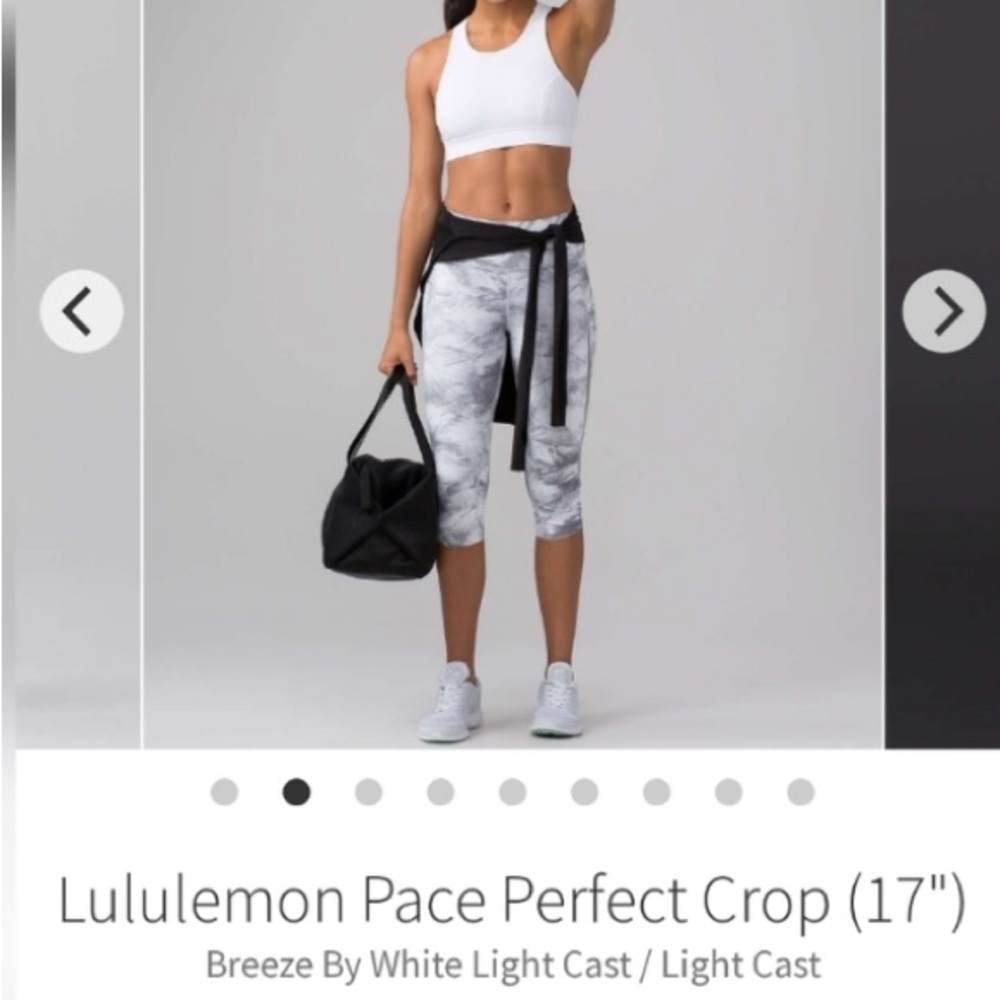 Lululemon Pace Perfect Crop 17” Luxtreme Leggings Yoga 6